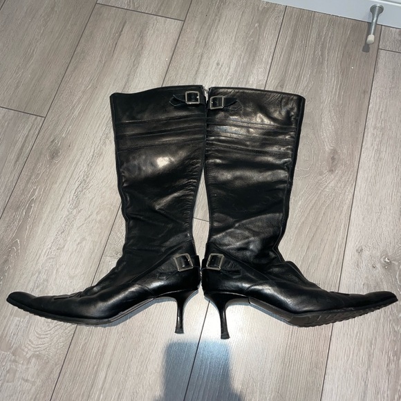 Browns Couture Heeled Leather Boots - Picture 3 of 9